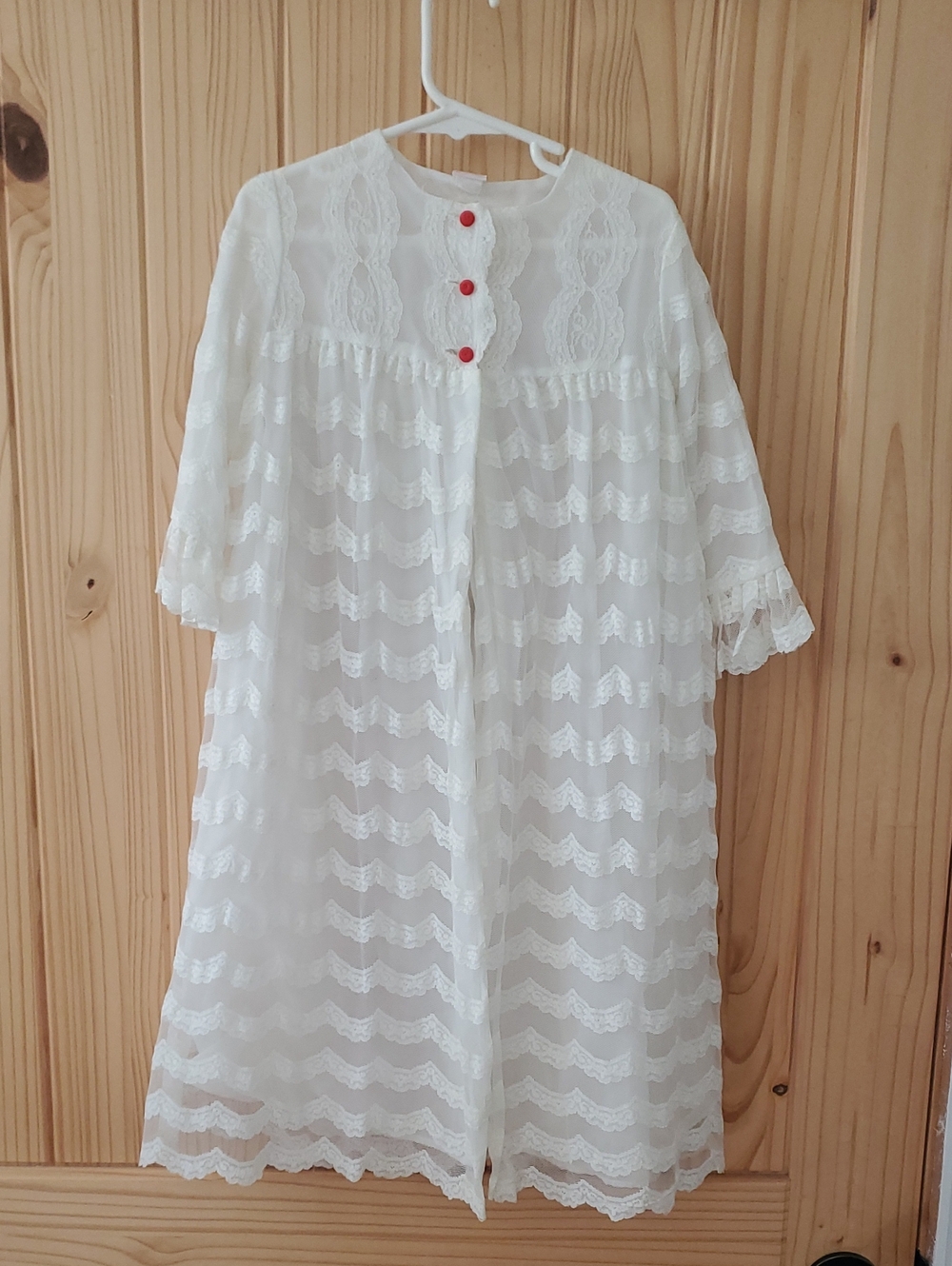 Vintage 80s Lace Robe/Jacket